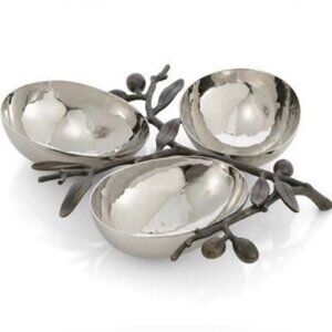 Michael Aram Olive Branch Triple Compartment Dish